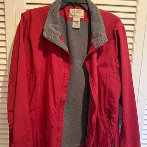 Rain jacket with fleece lining